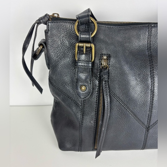 Frye Ari Leather Satchel Bag Black - Picture 4 of 11